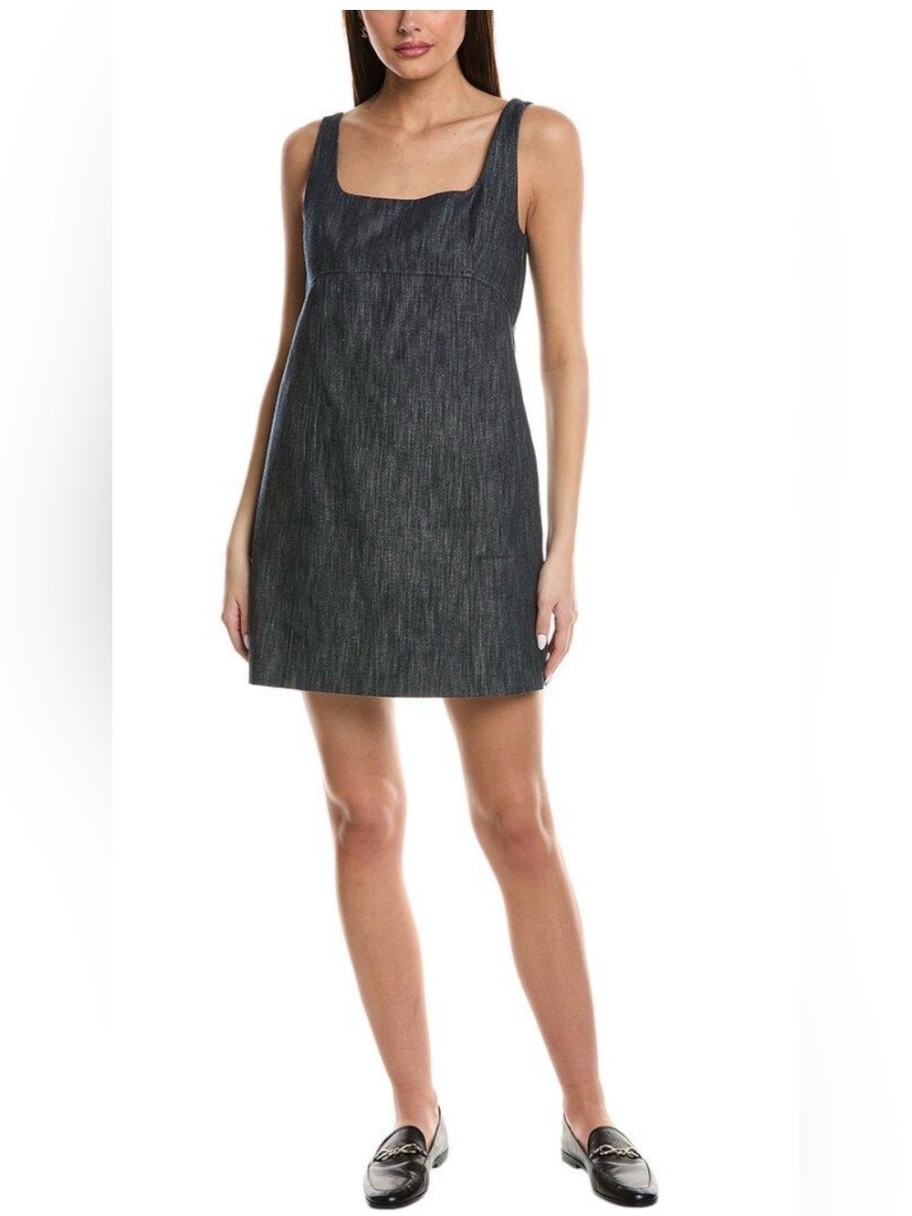 Kenneth Cole Black Square-Neck Mini Dress
